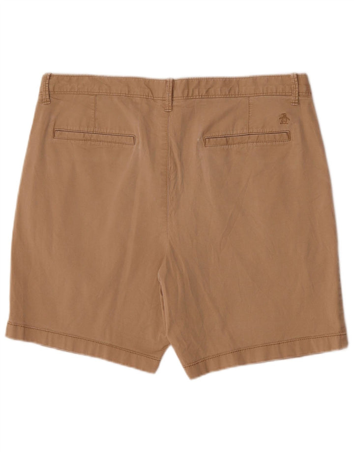 Pantaloncini chino da uomo Penguin W36 grandi in cotone beige