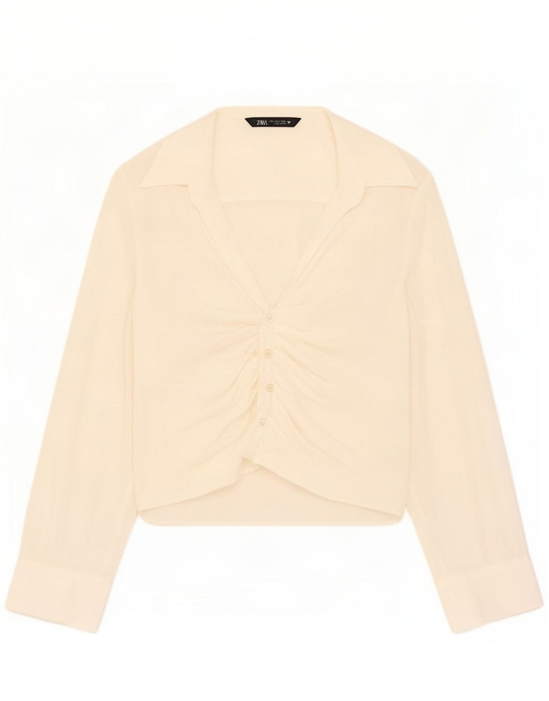Camicetta da donna Zara UK 10 piccola in modal bianco sporco