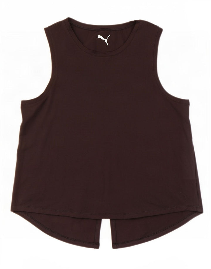 Canotta da donna Puma UK 14 Medium Nero Poliestere