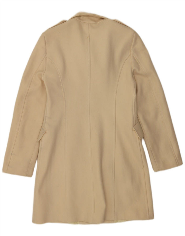 Cappotto da donna Benetton IT 44 medio in lana bianco sporco
