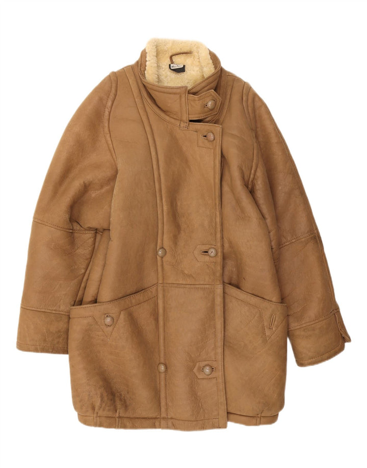 Cappotto in shearling da donna Miss Astor IT 42 Pelle beige medio