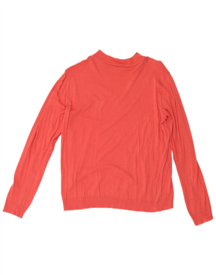 Maglia a maniche lunghe da donna Massimo Dutti UK 18 XL Lyocell rosa