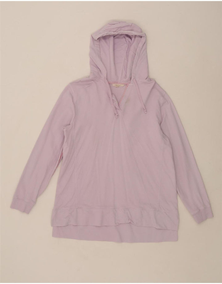 Top a maniche lunghe con cappuccio da donna White Stuff UK 12 Cotone viola medio