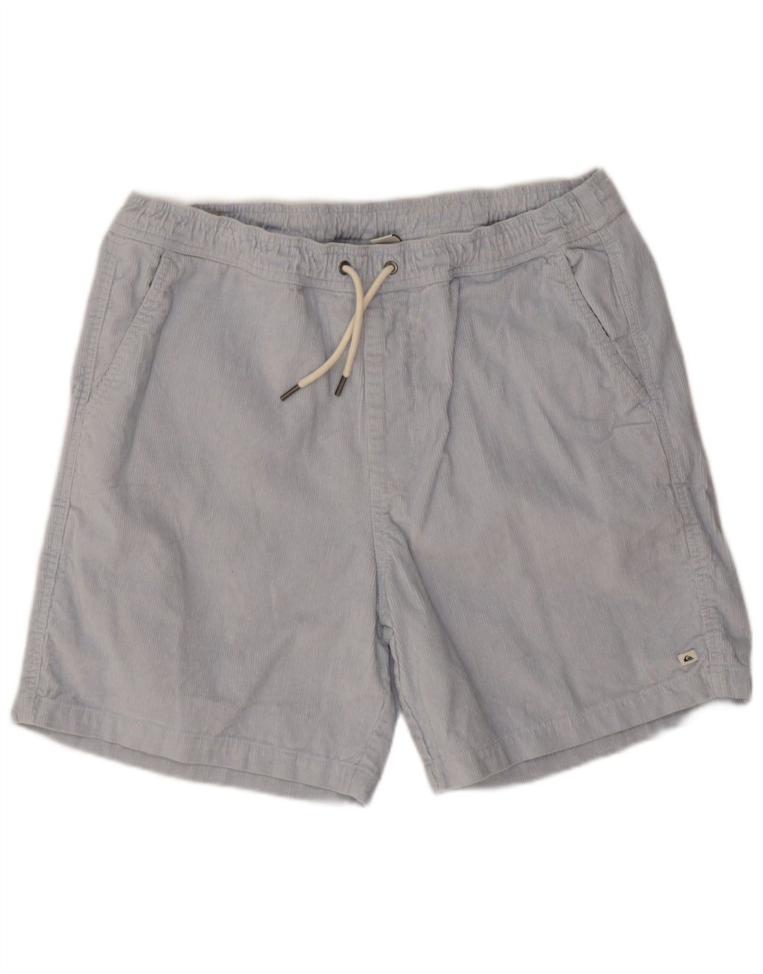 Pantaloncini di velluto a coste da uomo Quiksilver medi W32 cotone blu
