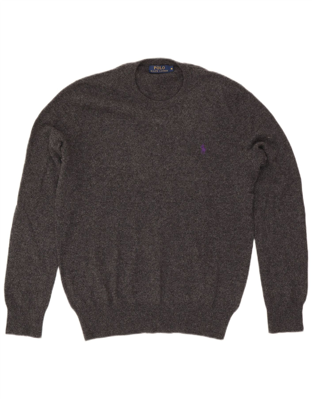 Polo Ralph Lauren Maglione girocollo da uomo in lana grigio medio