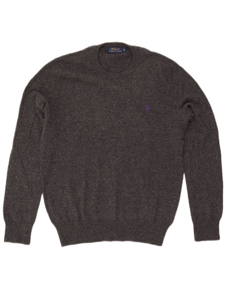 Polo Ralph Lauren Maglione girocollo da uomo in lana grigio medio