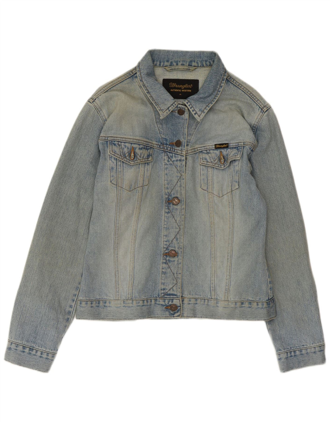Giacca in denim da donna WRANGLER UK 18 XL cotone blu