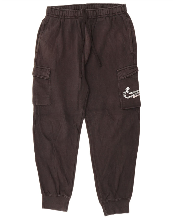 Pantaloni della tuta cargo Nike da uomo, pantaloni da jogging, cotone medio nero