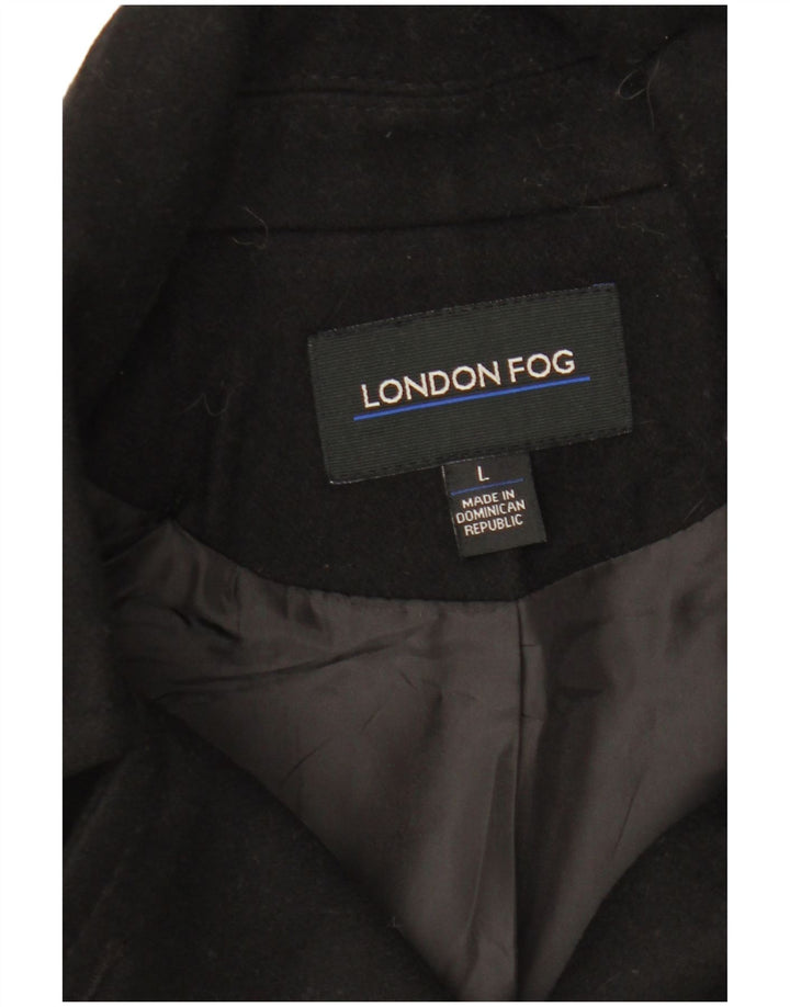 Cappotto da marinaio da donna LONDON FOG UK 16 grande nero