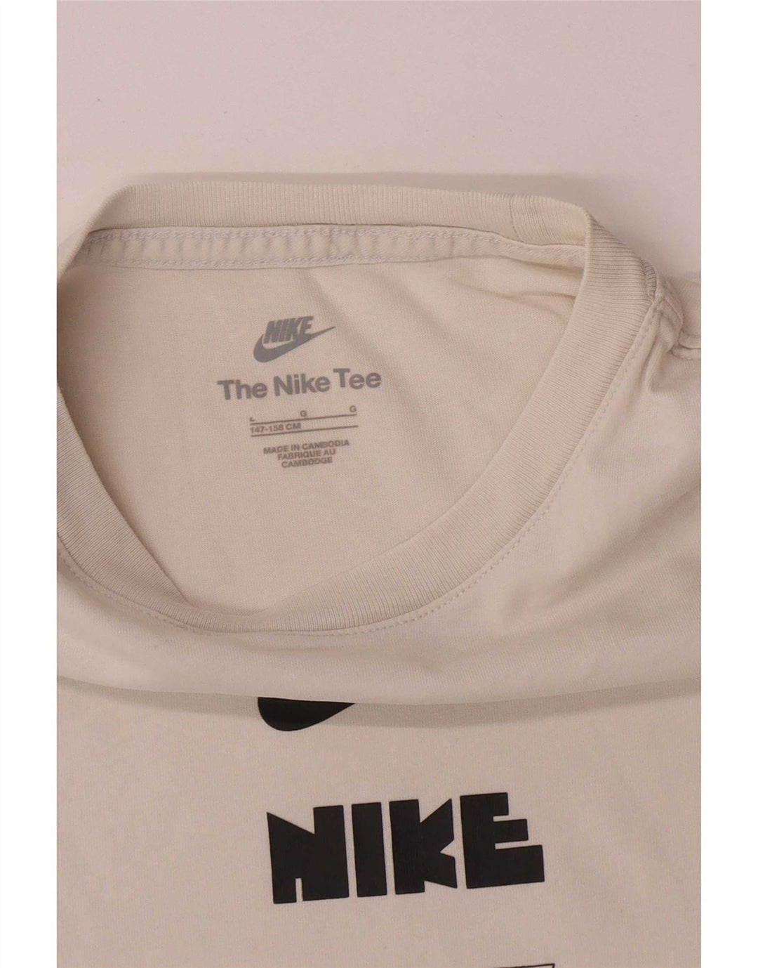 T-shirt grafica Nike da bambino, 12-13 anni, grande, bianca