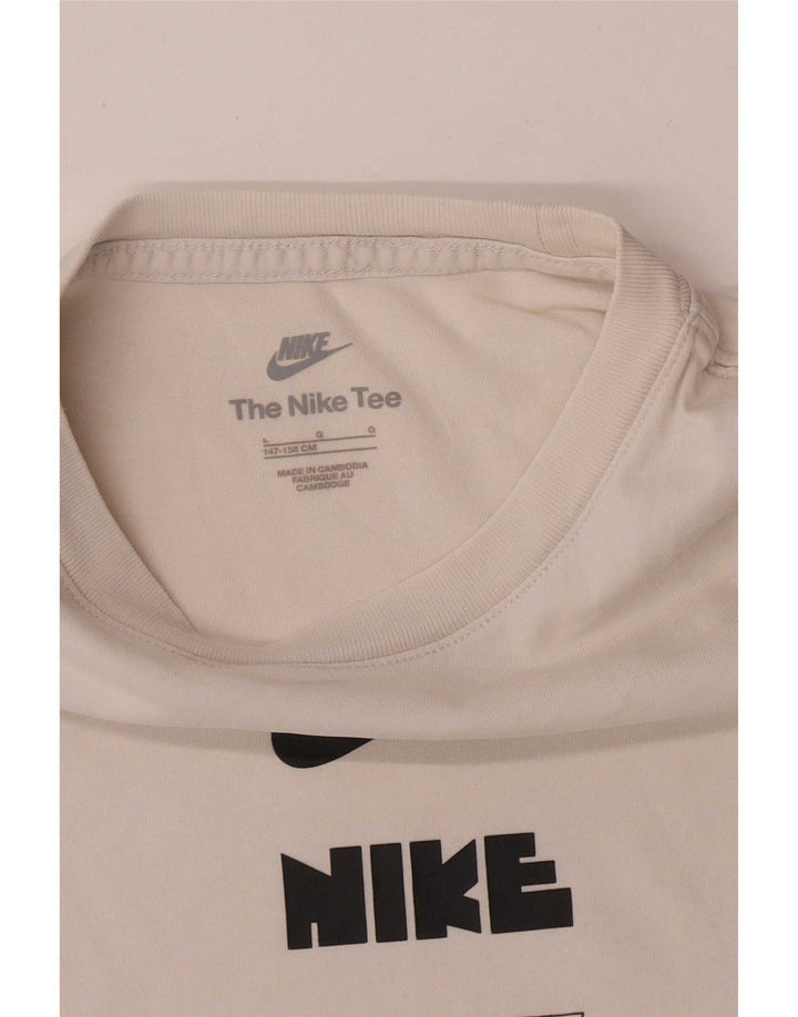 T-shirt grafica Nike da bambino, 12-13 anni, grande, bianca