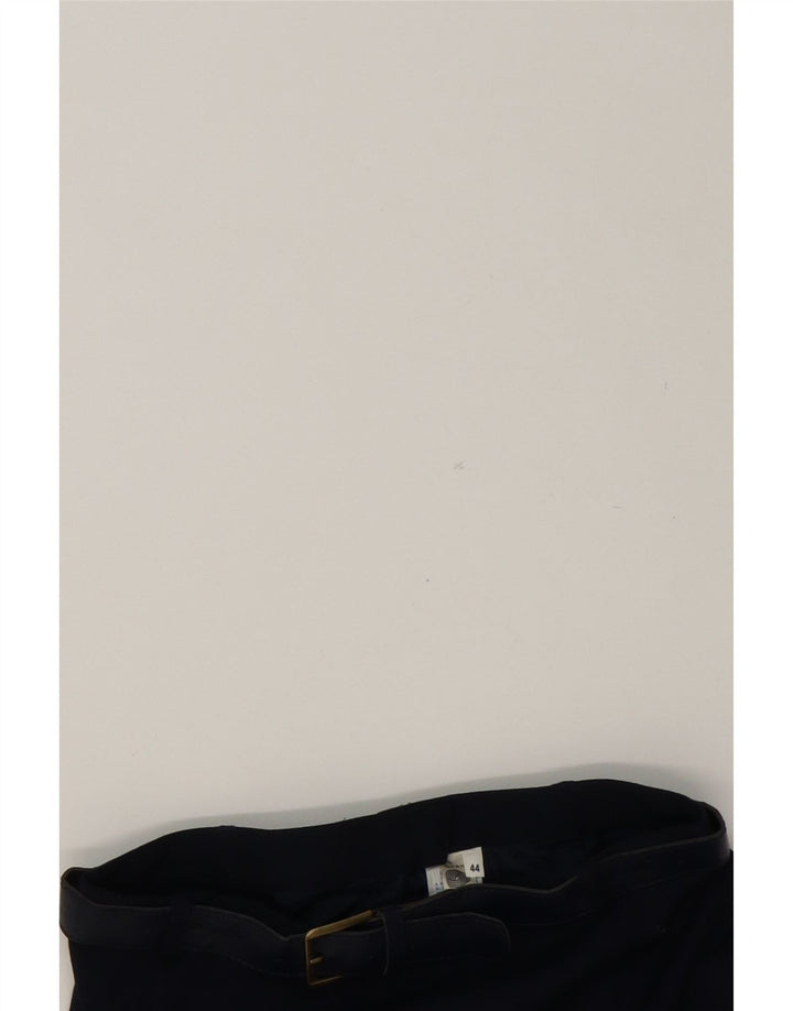 VINTAGE Womens Pencil Skirt IT 44 Medium W30  Navy Blue Wool Vintage Vintage and Second-Hand Vintage from Messina Hembry 