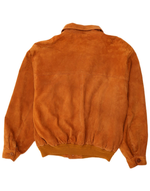 Giubbotto bomber da uomo in pelle scamosciata VINTAGE IT 52 XL in pelle beige