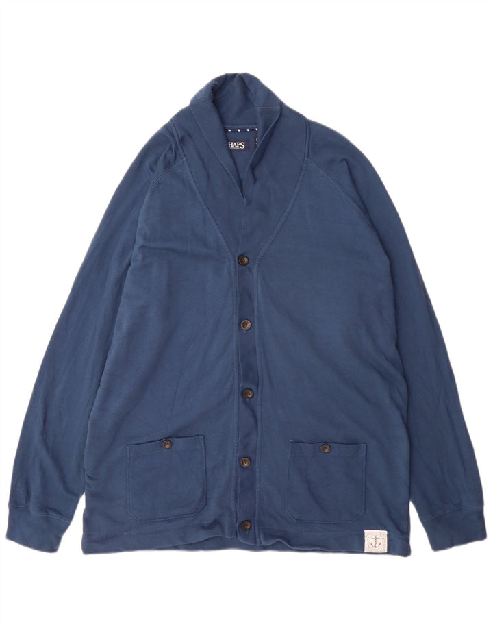 Giacca da ginnastica da uomo Chaps grande in cotone blu navy