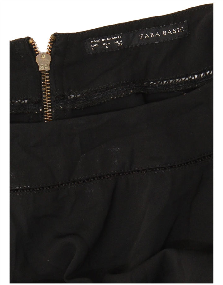 Top Camicetta Da Donna ZARA UK 16 Large Nero