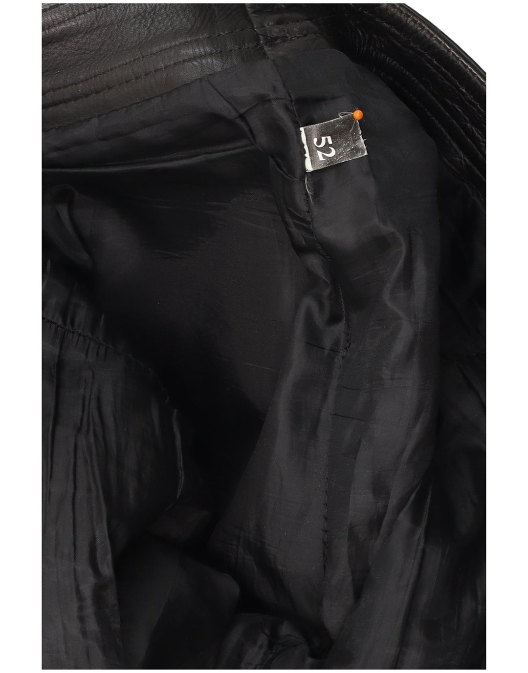 Pantaloni dritti in pelle da uomo VINTAGE W30 L30 neri