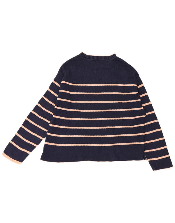 Crew Clothing Maglione da donna con collo alto e maglione UK 14 Large Blu Navy