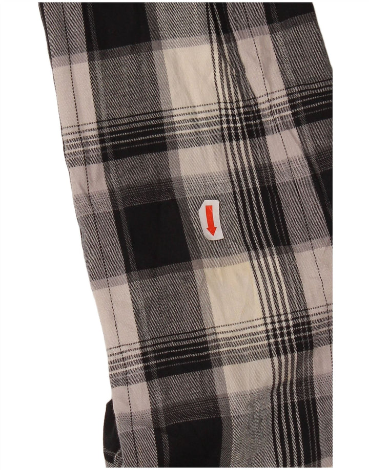 Camicia da uomo in flanella a quadri vestibilità regolare Wrangler piccola in cotone scozzese nero