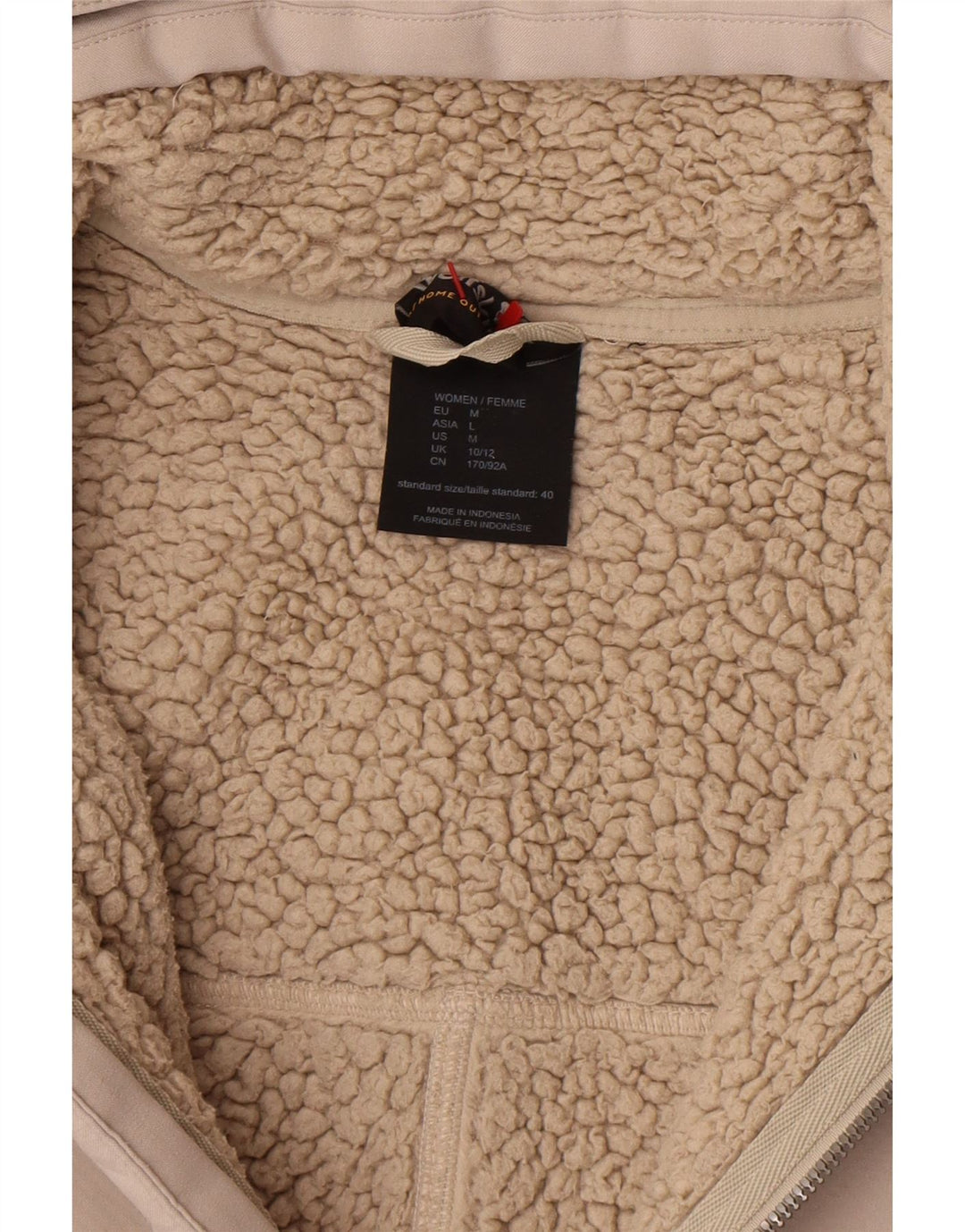 Cappotto giacca a vento con cappuccio da donna Jack Wolfskin UK 10/12 Beige medio