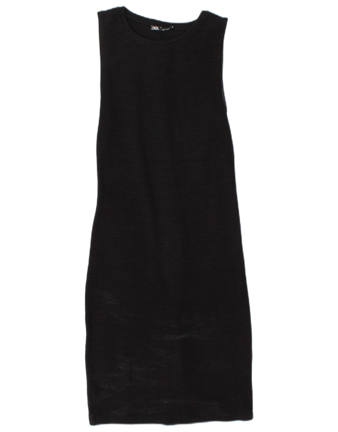 Abito tubino senza maniche da donna Zara UK 10 piccolo nero