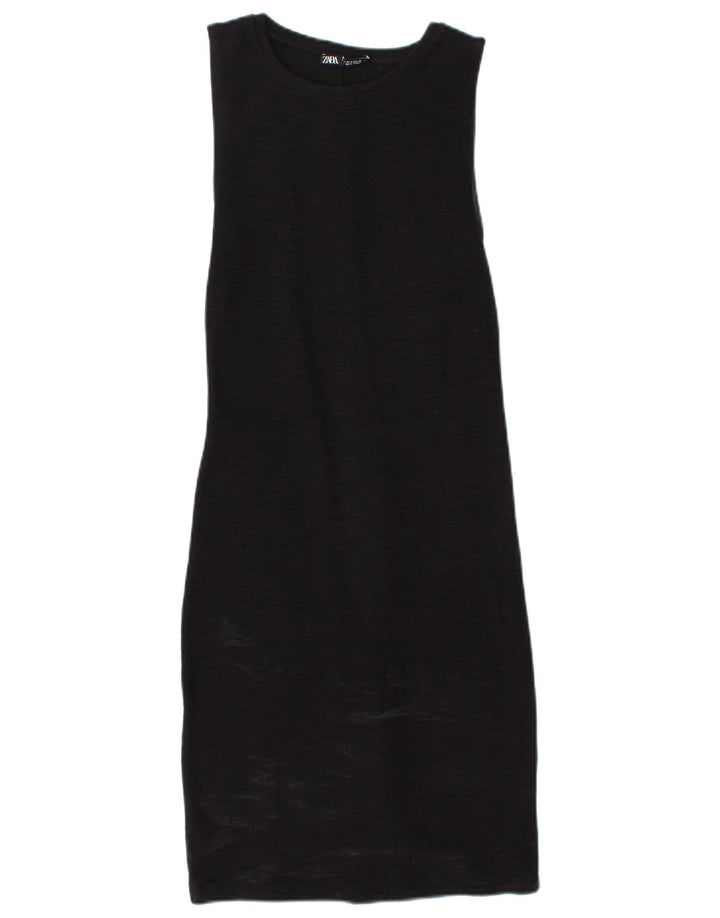 Abito tubino senza maniche da donna Zara UK 10 piccolo nero