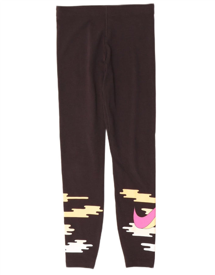 Leggings grafici da donna Nike UK 14 Medium Black Colourblock