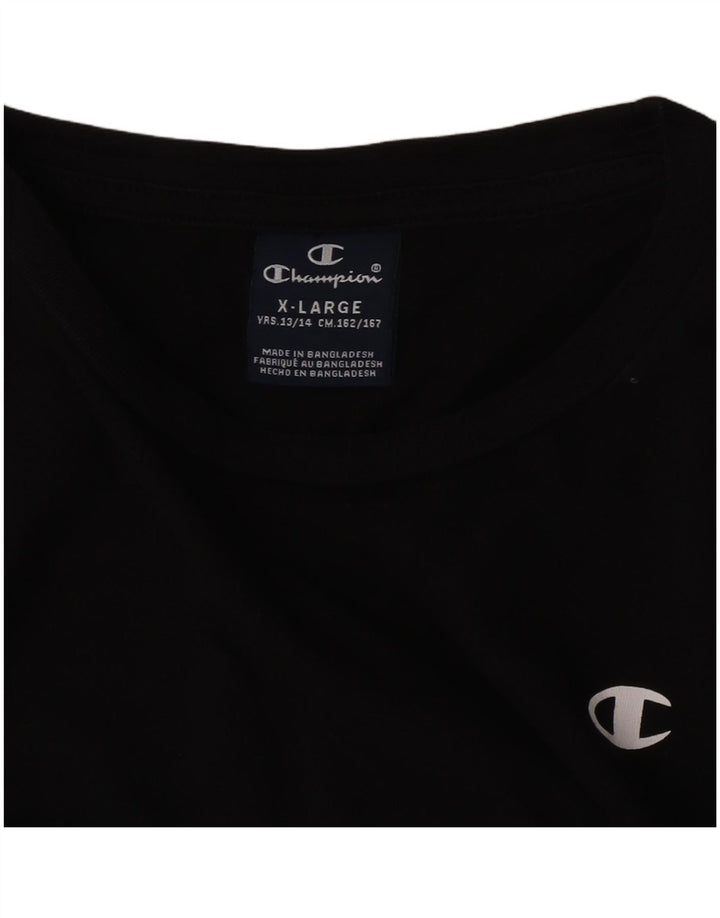 Maglietta Champion da bambino 13-14 anni XL Nera