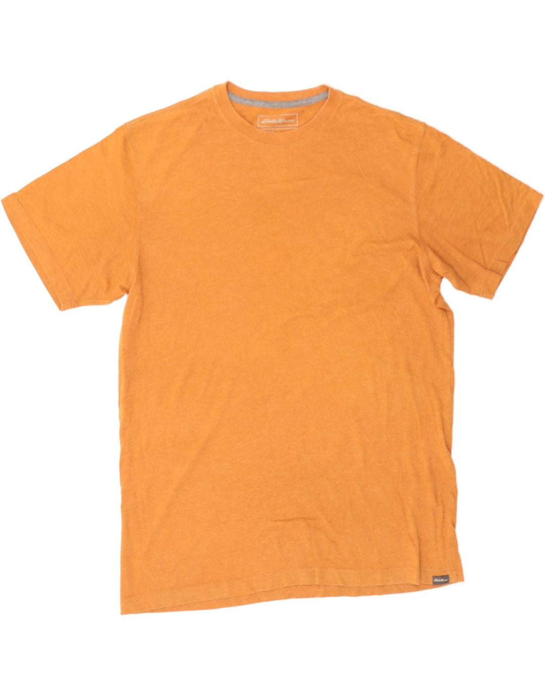 EDDIE BAUER Mens Tall T-Shirt Top Large Orange Cotton Vintage Eddie Bauer and Second-Hand Eddie Bauer from Messina Hembry 