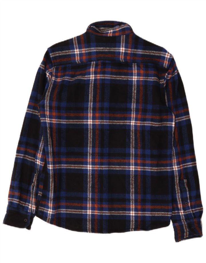 Dickies Camicia da uomo in flanella piccola in cotone a quadri blu navy