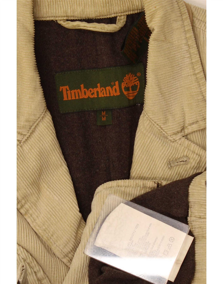 Timberland Giacca da uomo in velluto a coste a 3 bottoni UK 38 Cotone beige medio