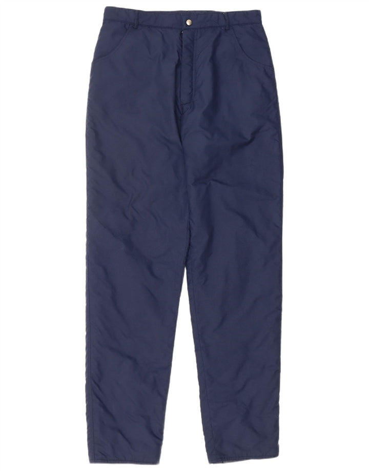 COLMAR Womens Slim Windbreaker Trousers Large W32 L34 Navy Blue Polyamide