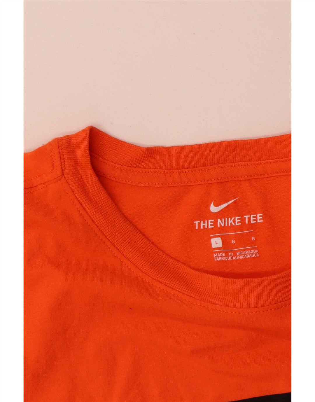 T-shirt grafica da uomo Nike Top Large in cotone arancione