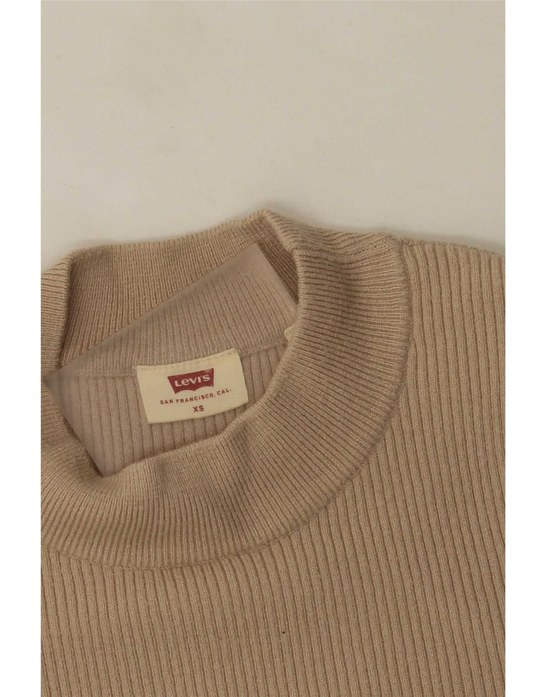 Maglione maglione girocollo da donna Levi's UK 4 XS Beige