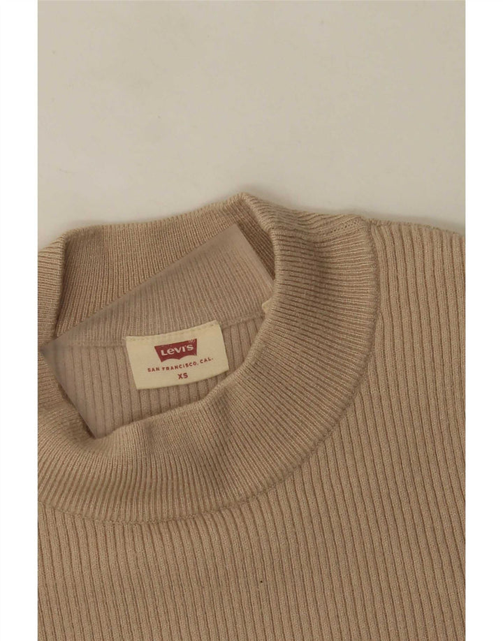 Maglione maglione girocollo da donna Levi's UK 4 XS Beige