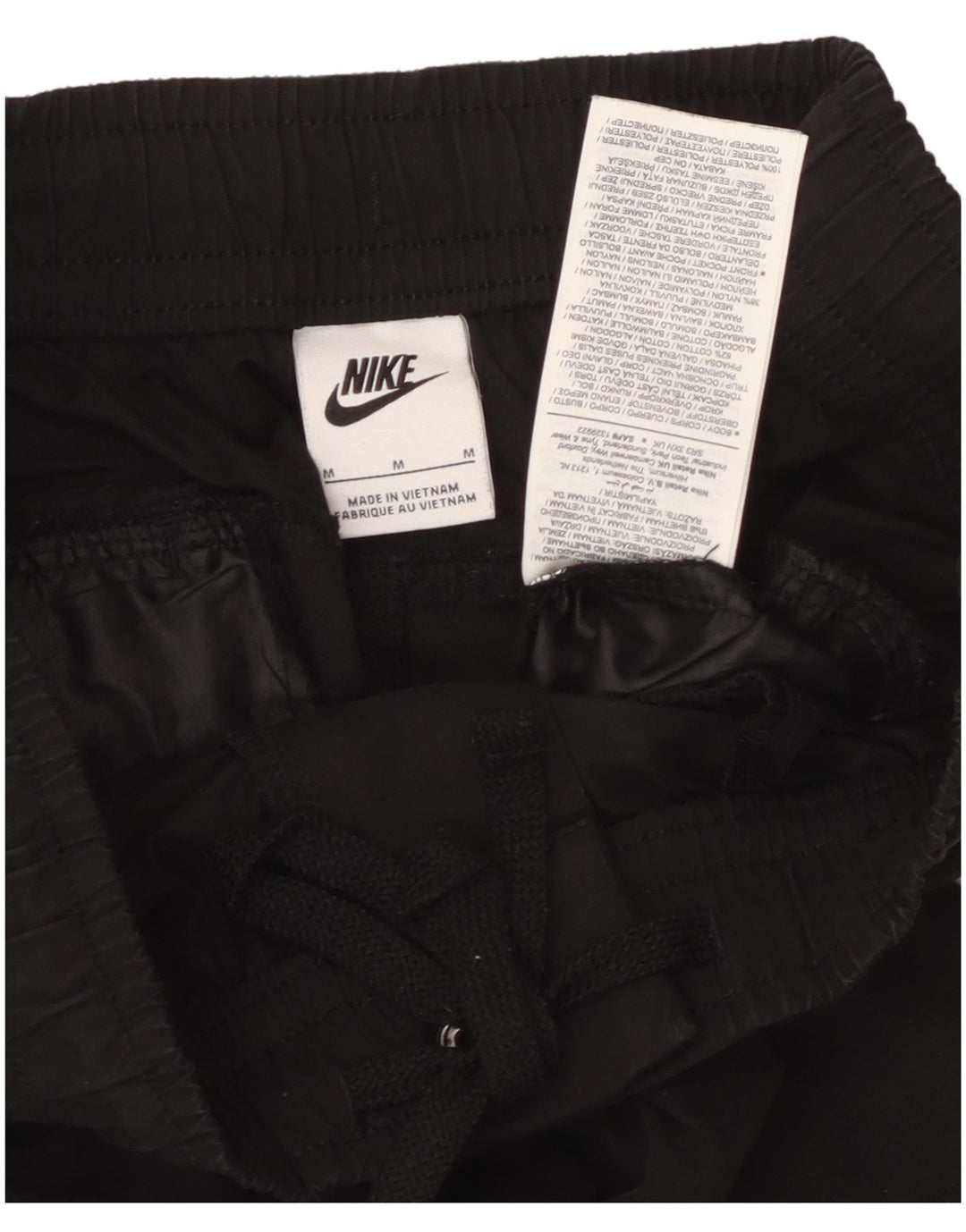 Pantaloni cargo affusolati Nike da uomo in cotone medio nero