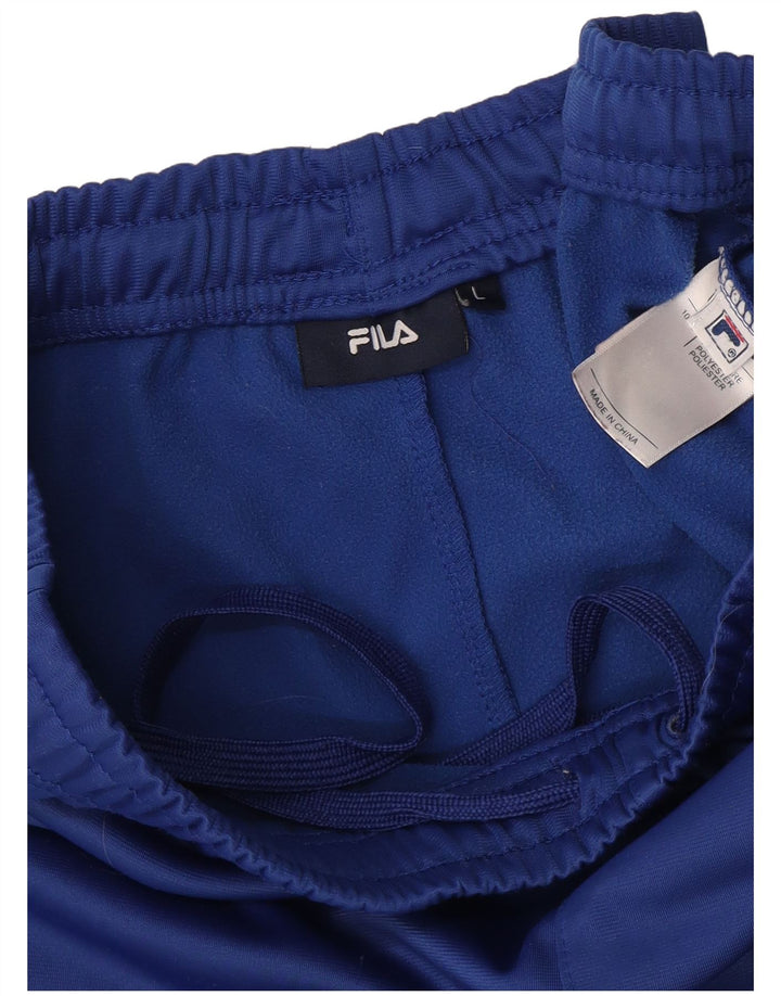 Pantaloni da tuta da uomo Fila Large in poliestere blu
