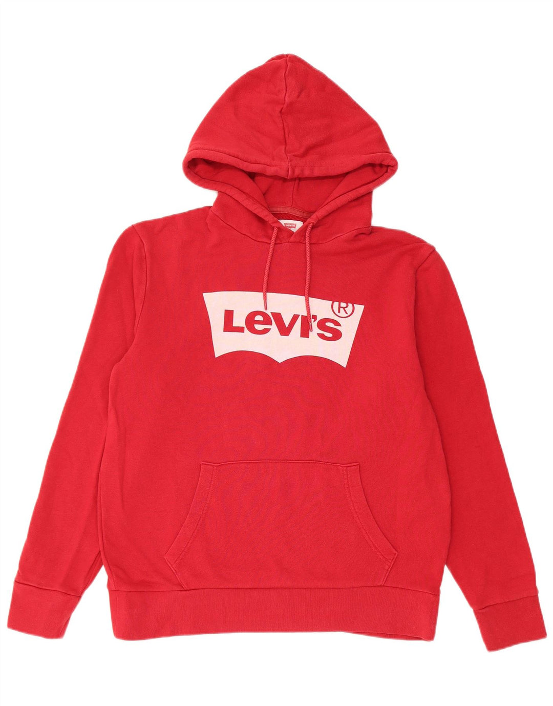 Maglione con cappuccio grafico da uomo Levi's in cotone rosso medio