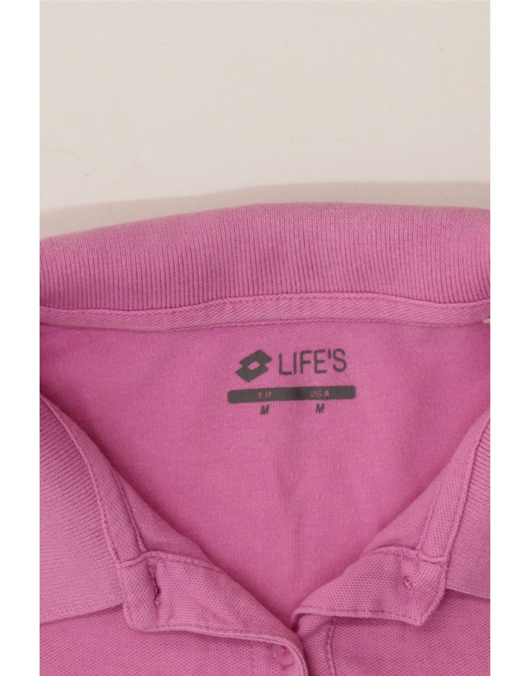 LOTTO Womens Polo Shirt UK 14 Medium Pink Cotton Vintage Lotto and Second-Hand Lotto from Messina Hembry 