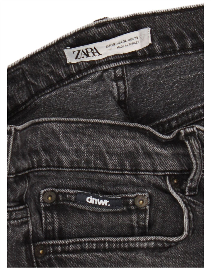 Jeans slim da uomo Zara EU 38 Small W30 L30 Cotone grigio