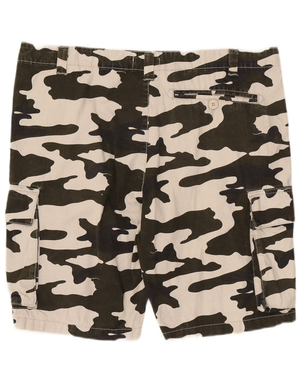 Pantaloncini cargo da uomo French Connection W34 Large Khaki Camouflage