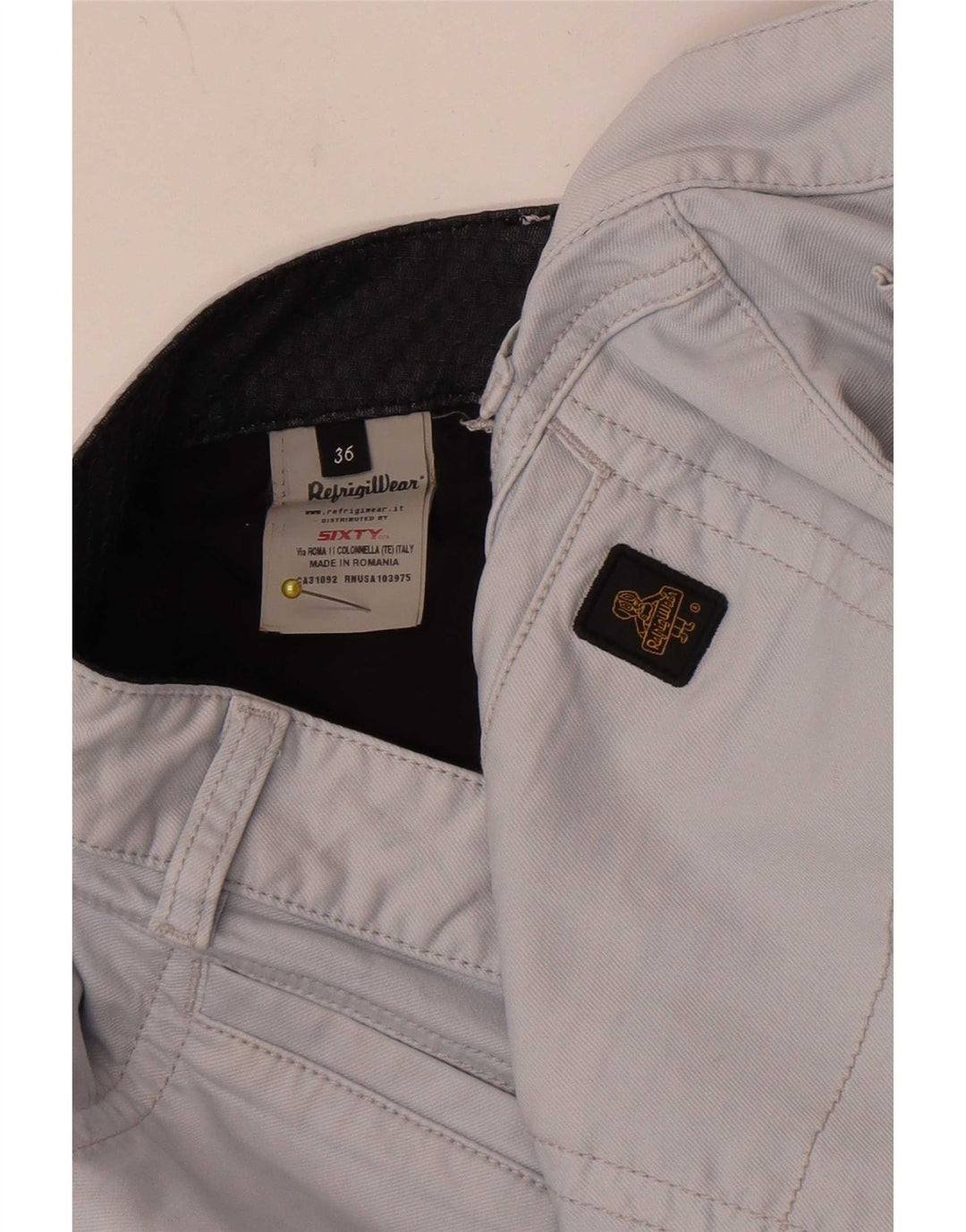 Pantaloncini casual da uomo Refrigiwear W36 Large Blu Cotone