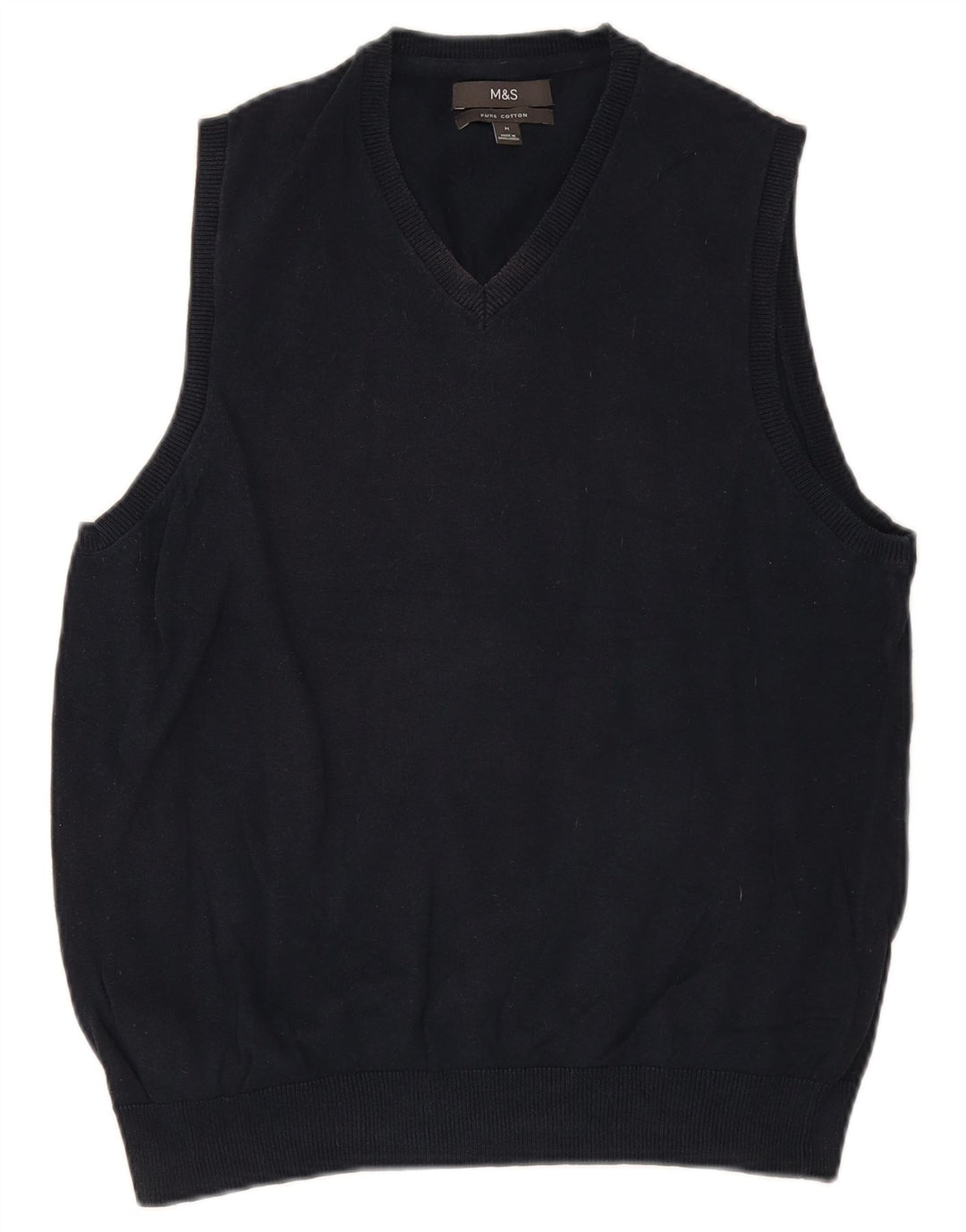 Canotta da uomo Marks & Spencer media cotone blu navy