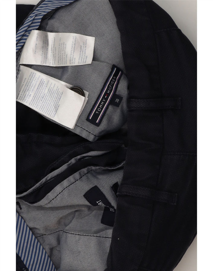 TOMMY HILFIGER Pantaloncini chino da uomo W30 cotone blu navy medio