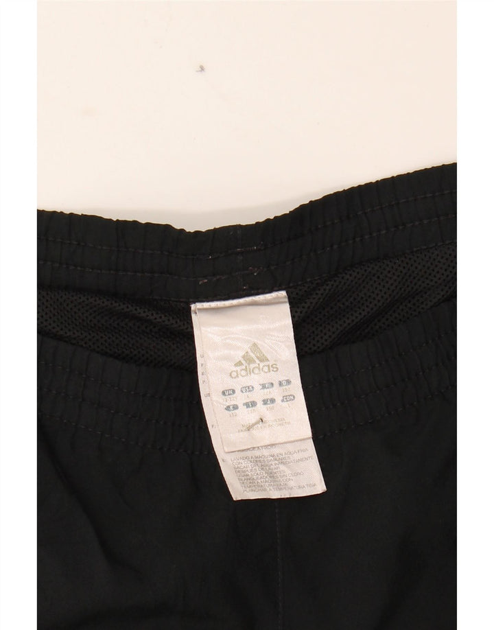 ADIDAS Boys Tracksuit Trousers 11-12 Years  Black Polyester Vintage Adidas and Second-Hand Adidas from Messina Hembry 