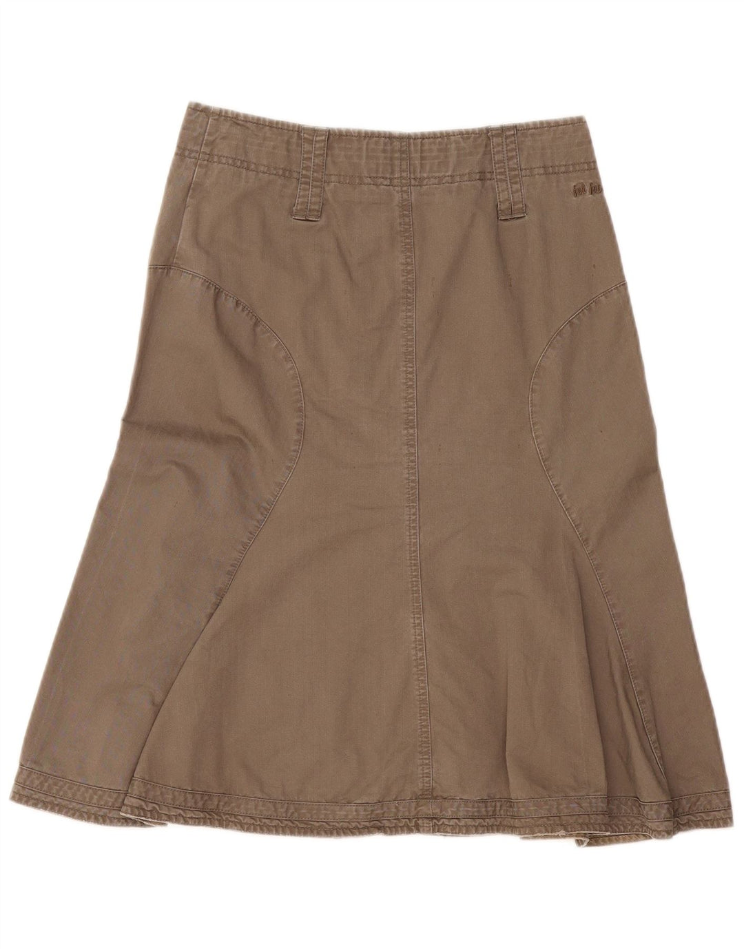 Gonna a trapezio da donna FAT FACE UK 8 piccola W30 kaki