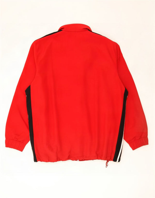 Giacca da uomo Adidas Climalite Top Jacket 3XL Poliestere color block rosso