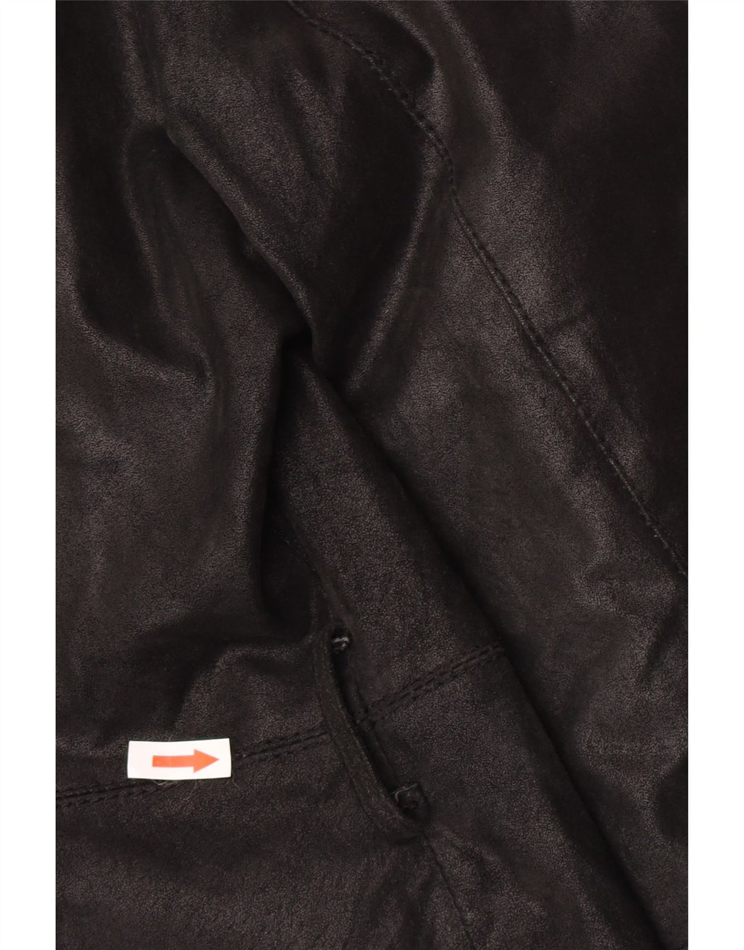 Giacca in pelle da donna vintage IT 46 grande in pelle nera