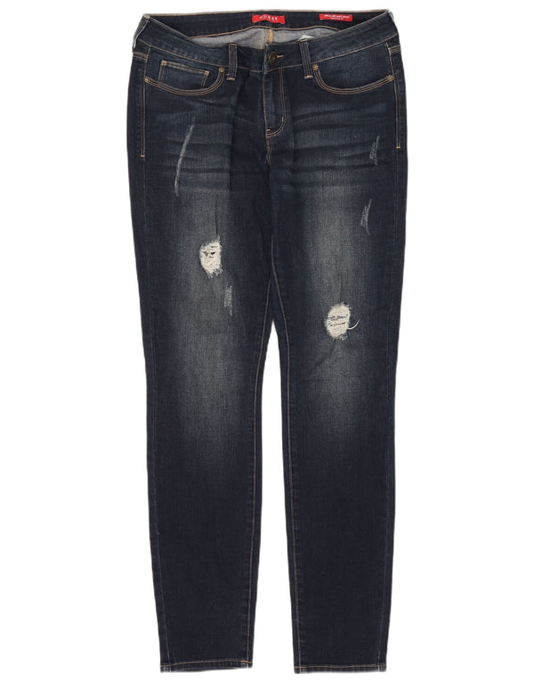 Guess Jeans skinny curvy a vita media Sienna da donna W34 L32 in cotone blu