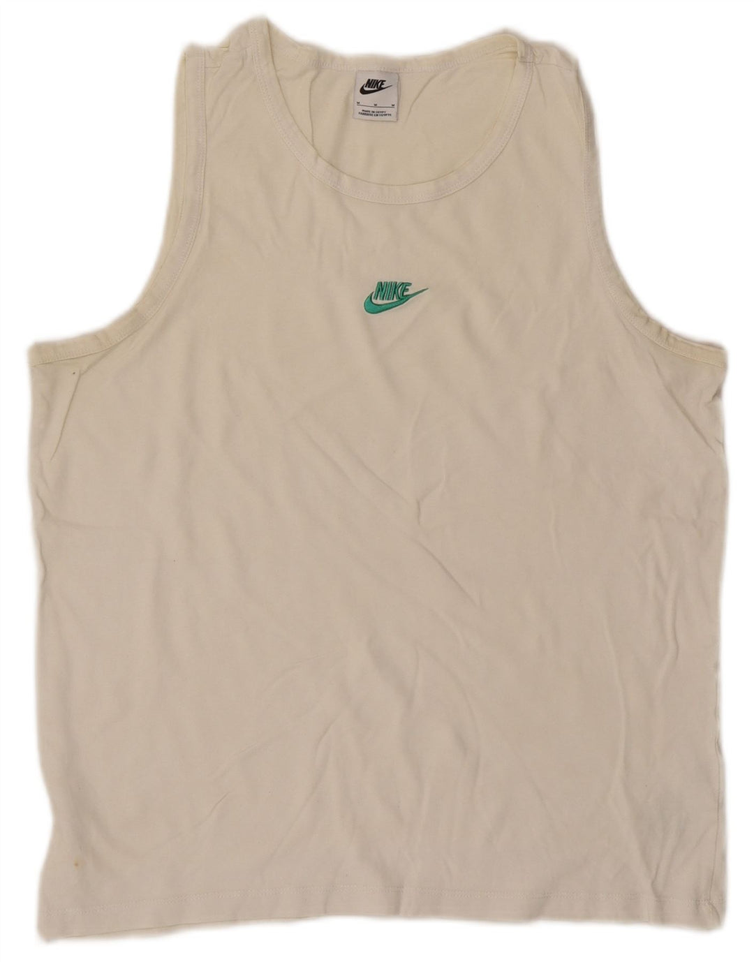 Canotta Nike da uomo in cotone bianco medio