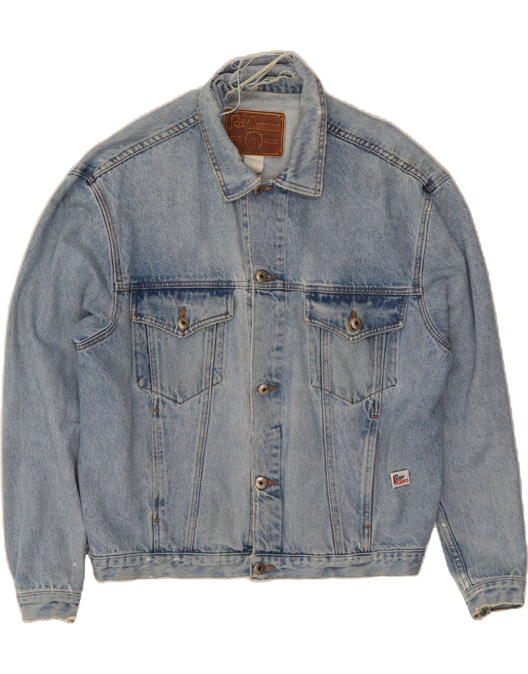 ROY ROGERS Giacca di jeans da uomo UK 38 Blu medio